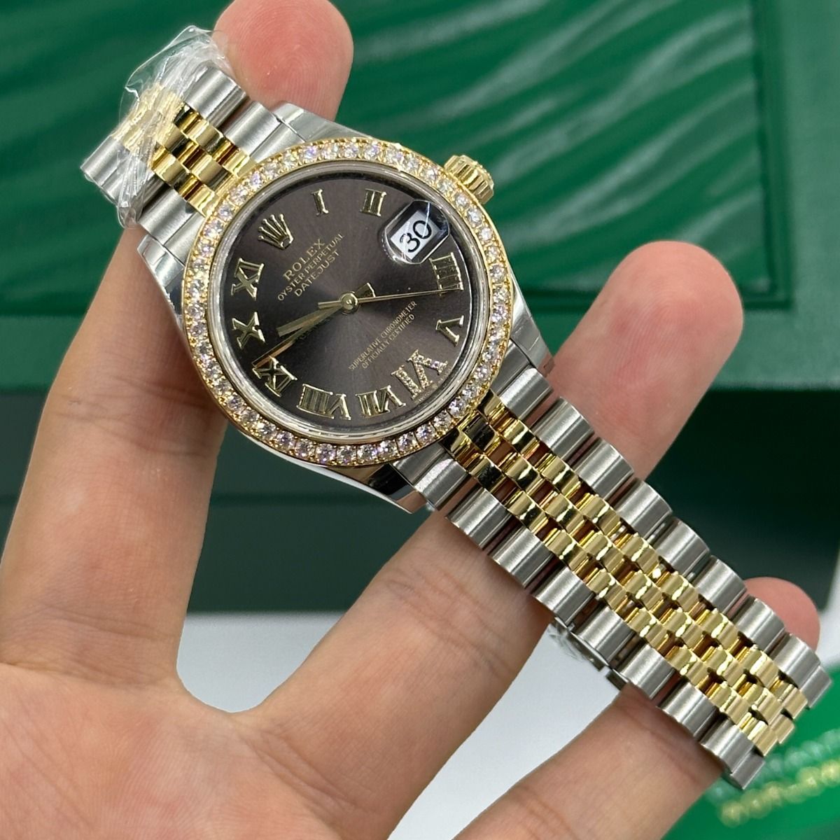 【1:1 Super Clone】 Datejust m278383RBR-0017/0018 31mm Dark Grey Dial Oyster Bracelet