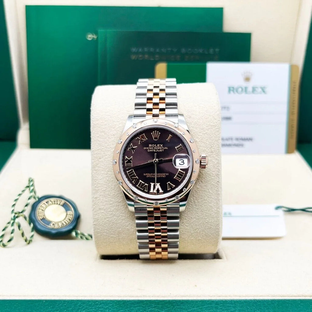 【1:1 Super Clone】 Datejust m278341-0003/0004 Chocolate Dial 31mm Oyster Bracelet