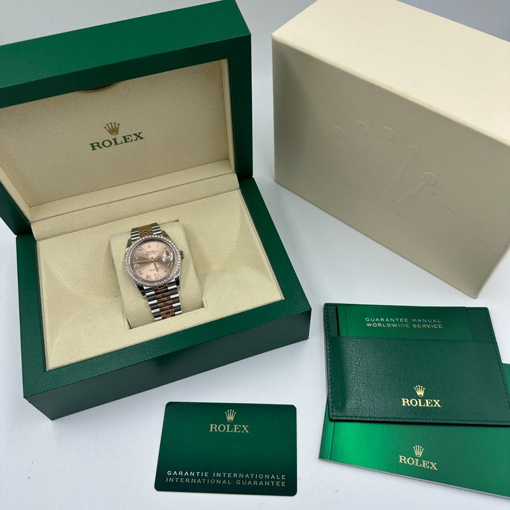 【1:1 Super Clone】  Datejust 36mm 126281 Rose Dial Oyster 36mm Bracelet
