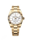 【1:1 Super Clone】  Sky-Dweller 42mm 336938-0003/0006 Yellow Gold White Dial Jubilee