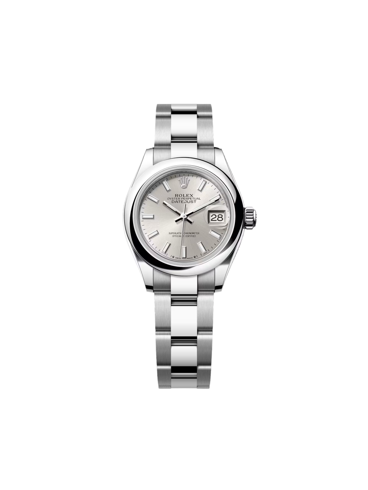 【1:1 Super Clone】 Lady-Datejust 28mm  m279160 Oyster Perpetual Silver Dial Oyster Bracelet