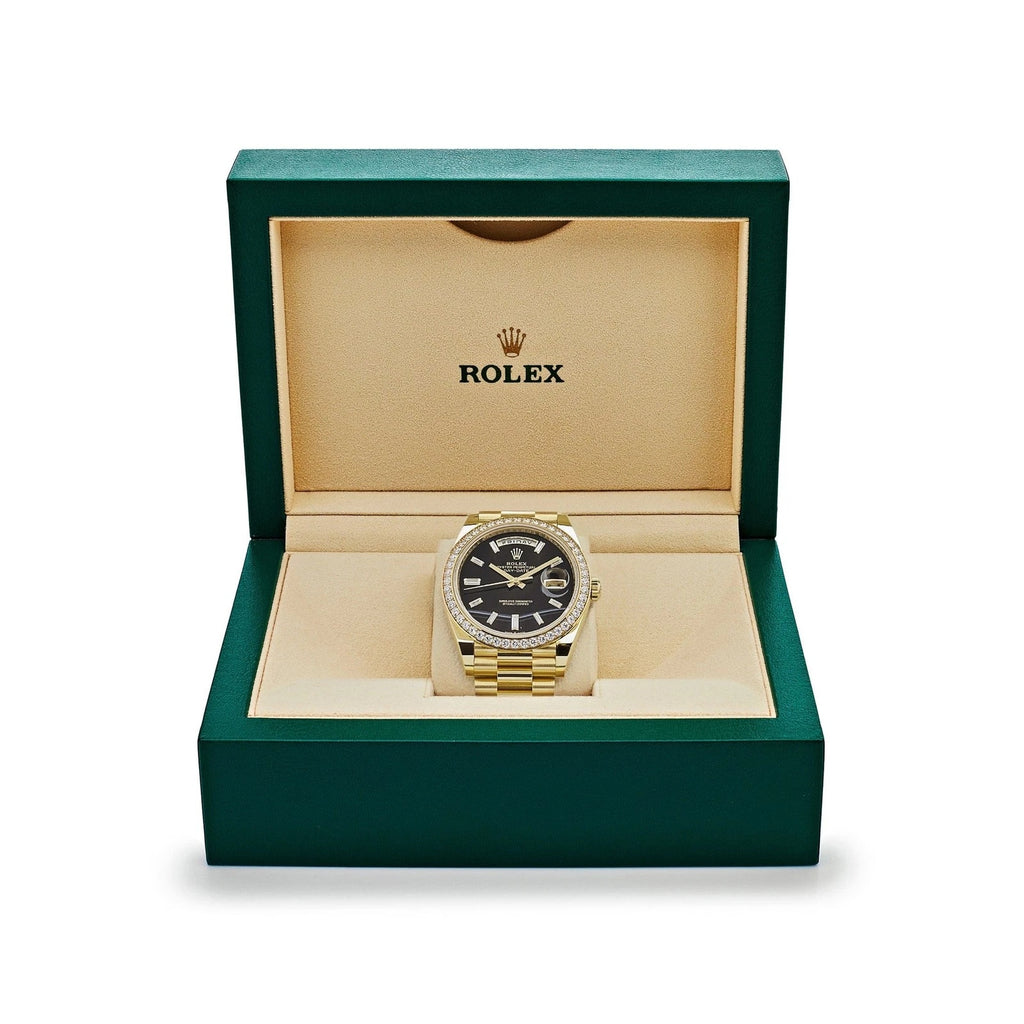 【1:1 Super Clone】 Day-Date 40mm Black Onyx Dial 228348RBR-0039