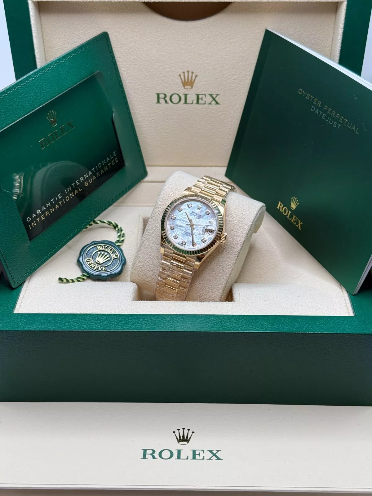 【1:1 Super Clone】 Datejust m278278-0010 Mother-of-Pearl 31mm Dial President Bracelet Watch