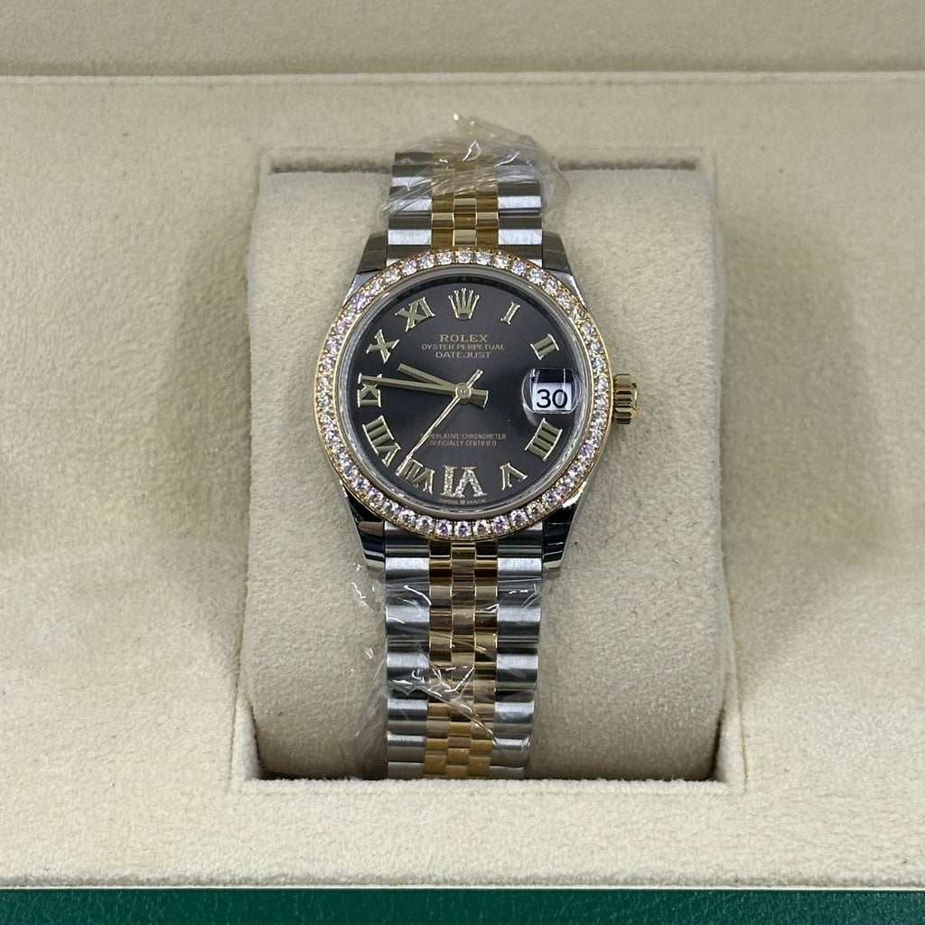 【1:1 Super Clone】 Datejust m278383RBR-0017/0018 31mm Dark Grey Dial Oyster Bracelet