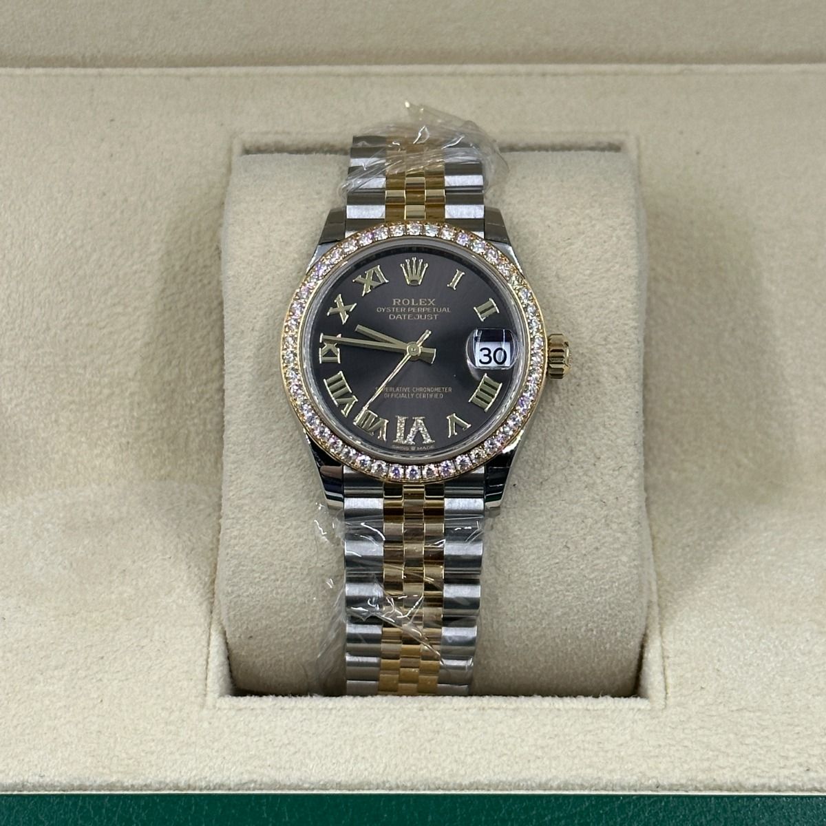 【1:1 Super Clone】 Datejust m278383RBR-0017/0018 31mm Dark Grey Dial Oyster Bracelet