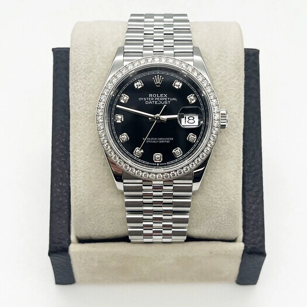 【1:1 Super Clone】  Datejust 36mm 126284 Black Dial Jubilee bracelet