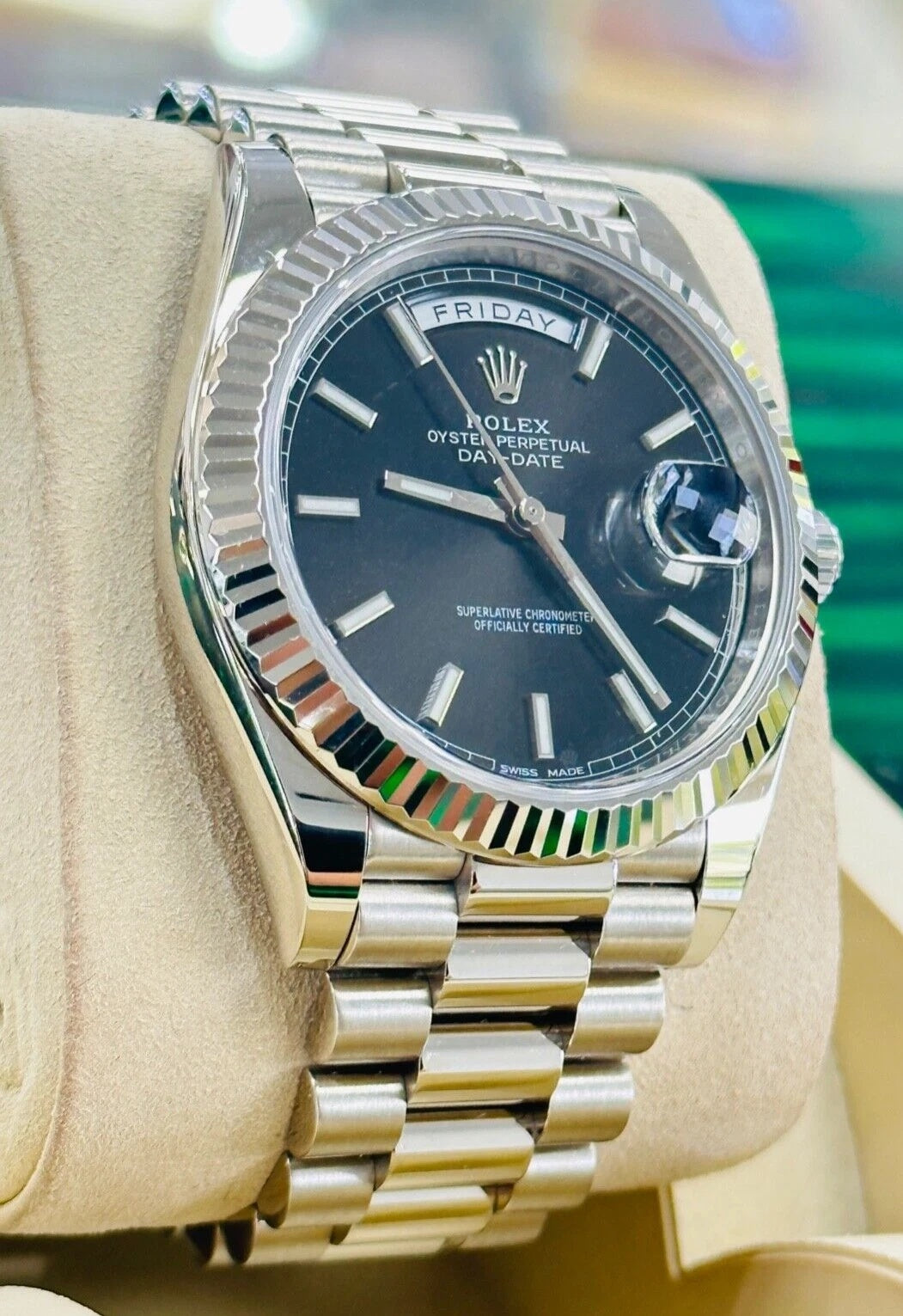 【1:1 Super Clone】  Day-Date 40mm 228236-0003 Black Dial