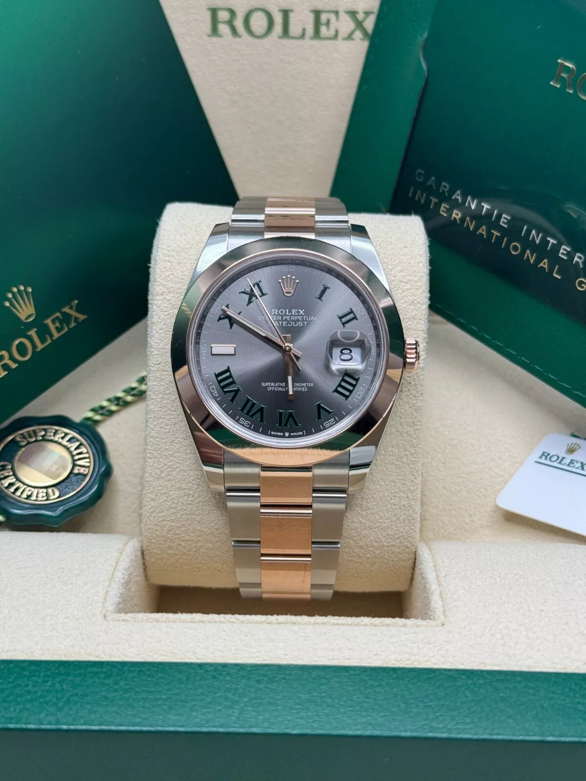 【1:1 Super Clone】 Datejust 41mm 126301 Sundust Slate Roman Dial Oyster Bracelet