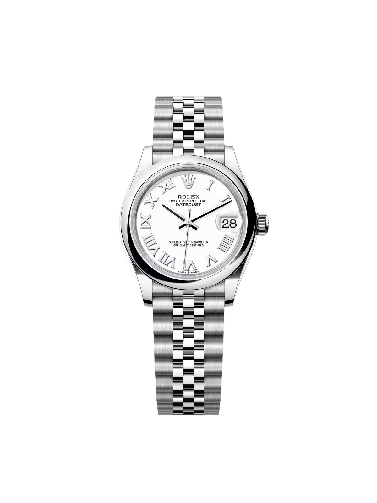 【1:1 Super Clone】 Datejust m278240-0003/0004 31mm White Roman Domed Bezel Oyster Oystersteel
