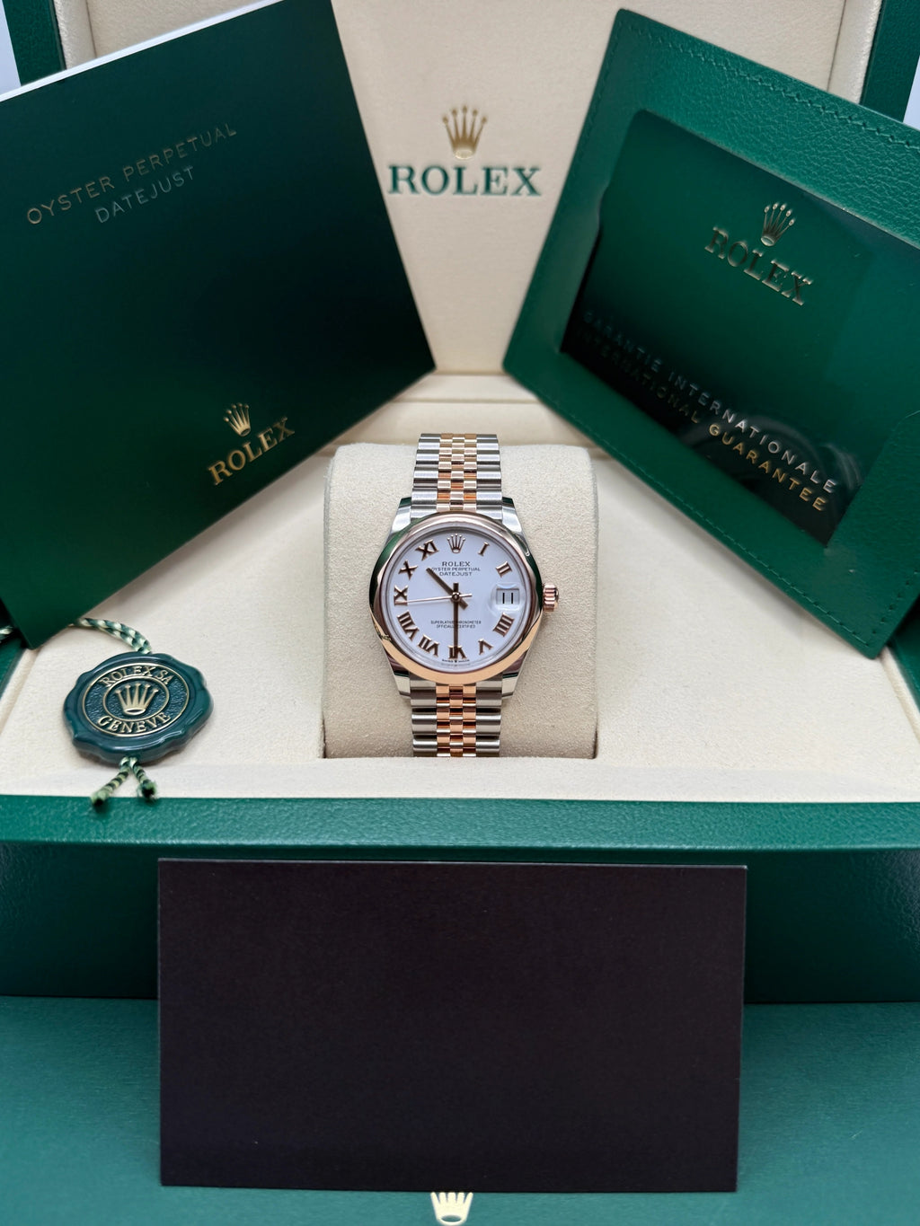 【1:1 Super Clone】 Datejust m278241-0001/0002 White 31mm Dial Oyster Bracelet Watch