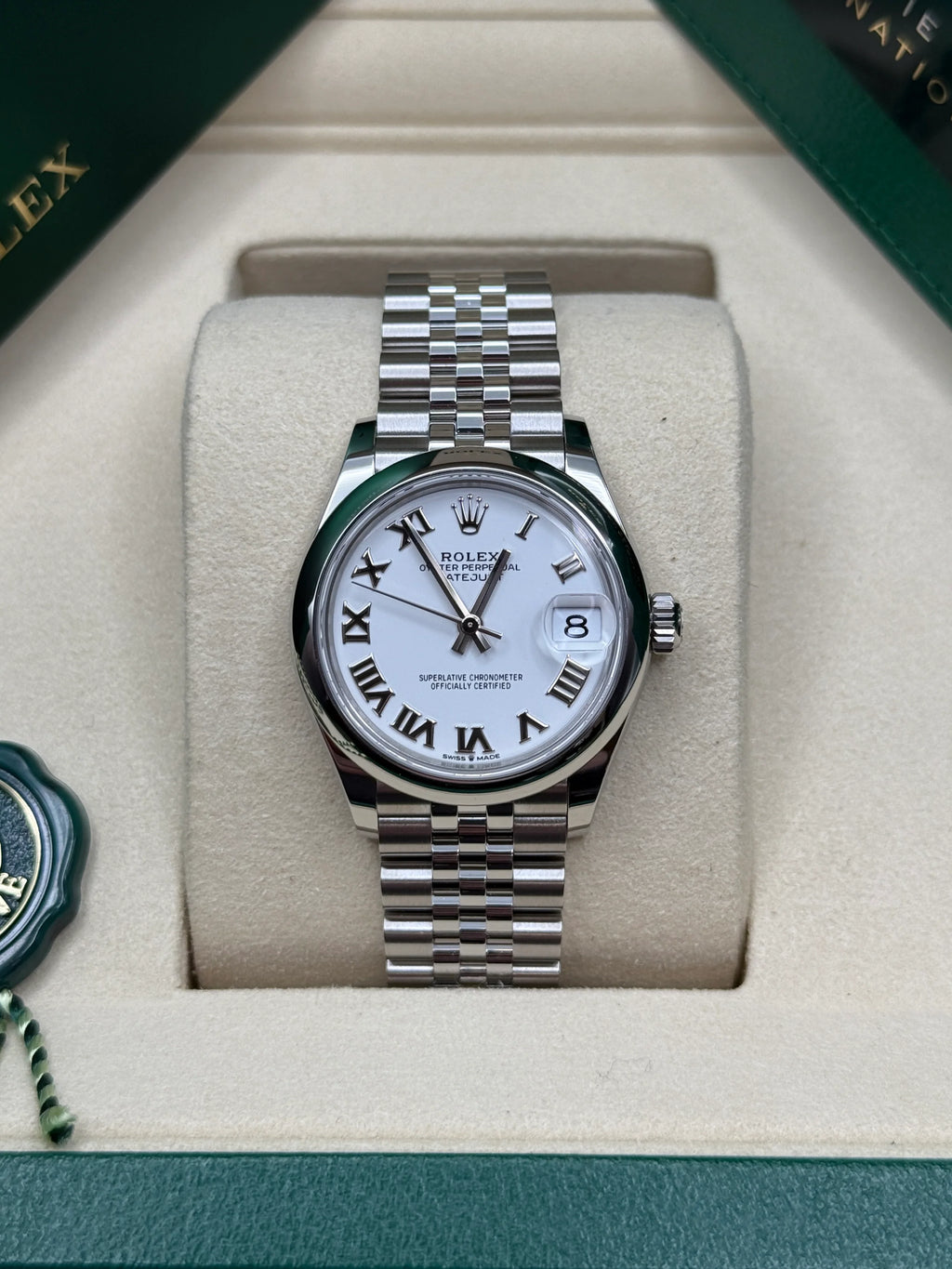 【1:1 Super Clone】 Datejust m278240-0003/0004 31mm White Roman Domed Bezel Oyster Oystersteel