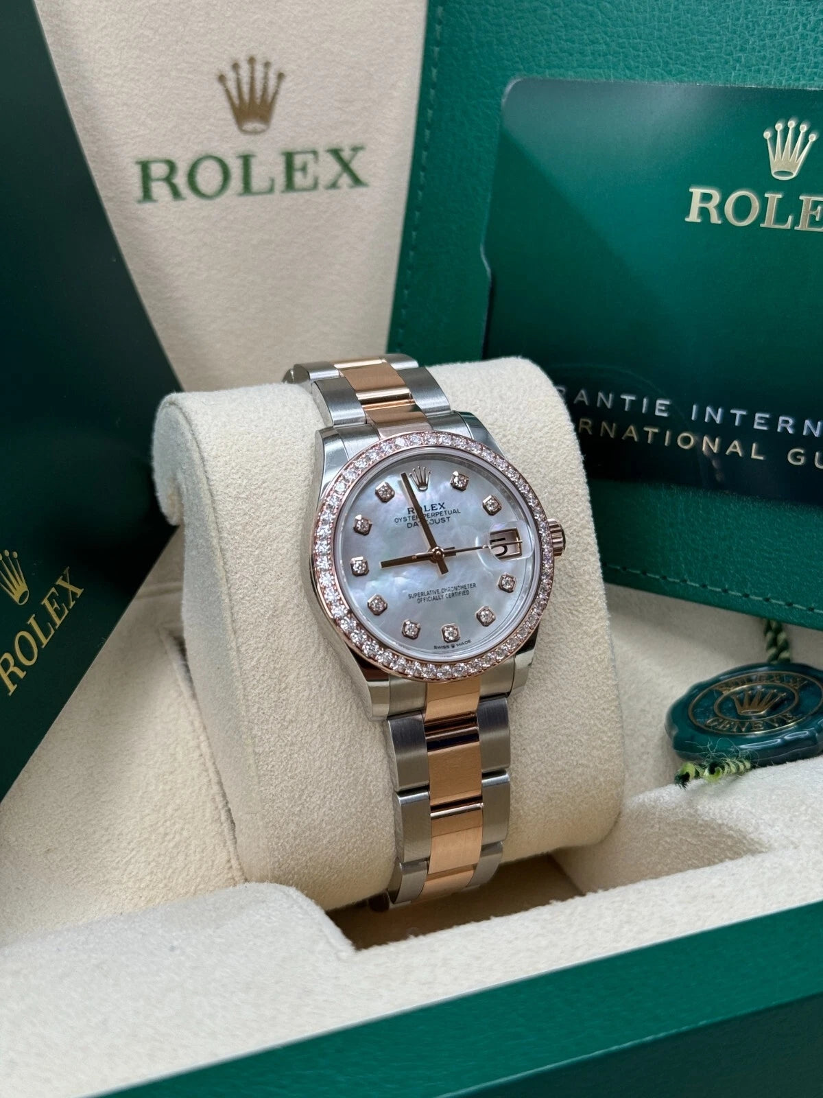 【1:1 Super Clone】 Datejust m278381-0025/0026 Mother-of-Pearl Diamond 31mm Dial Diamond-Set Bezel and Oyster Bracelet Watch