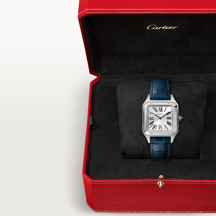 【1:1 Super Clone】SANTOS-DUMONT Blue Strap 38mm