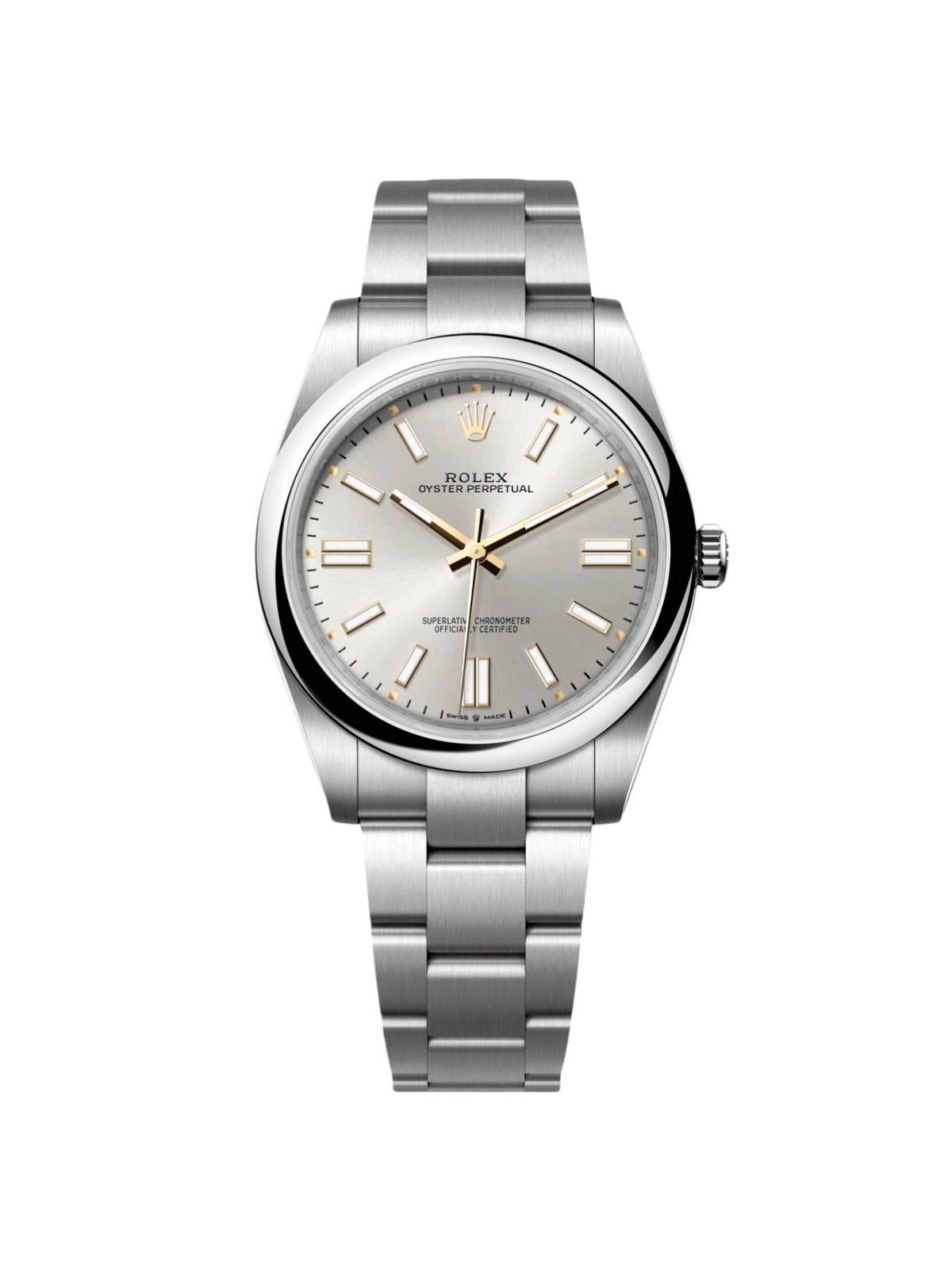 【1:1 Super Clone】 Oyster Perpetual 41mm 124300-0001 Stainless Steel Silver Index Dial Watch