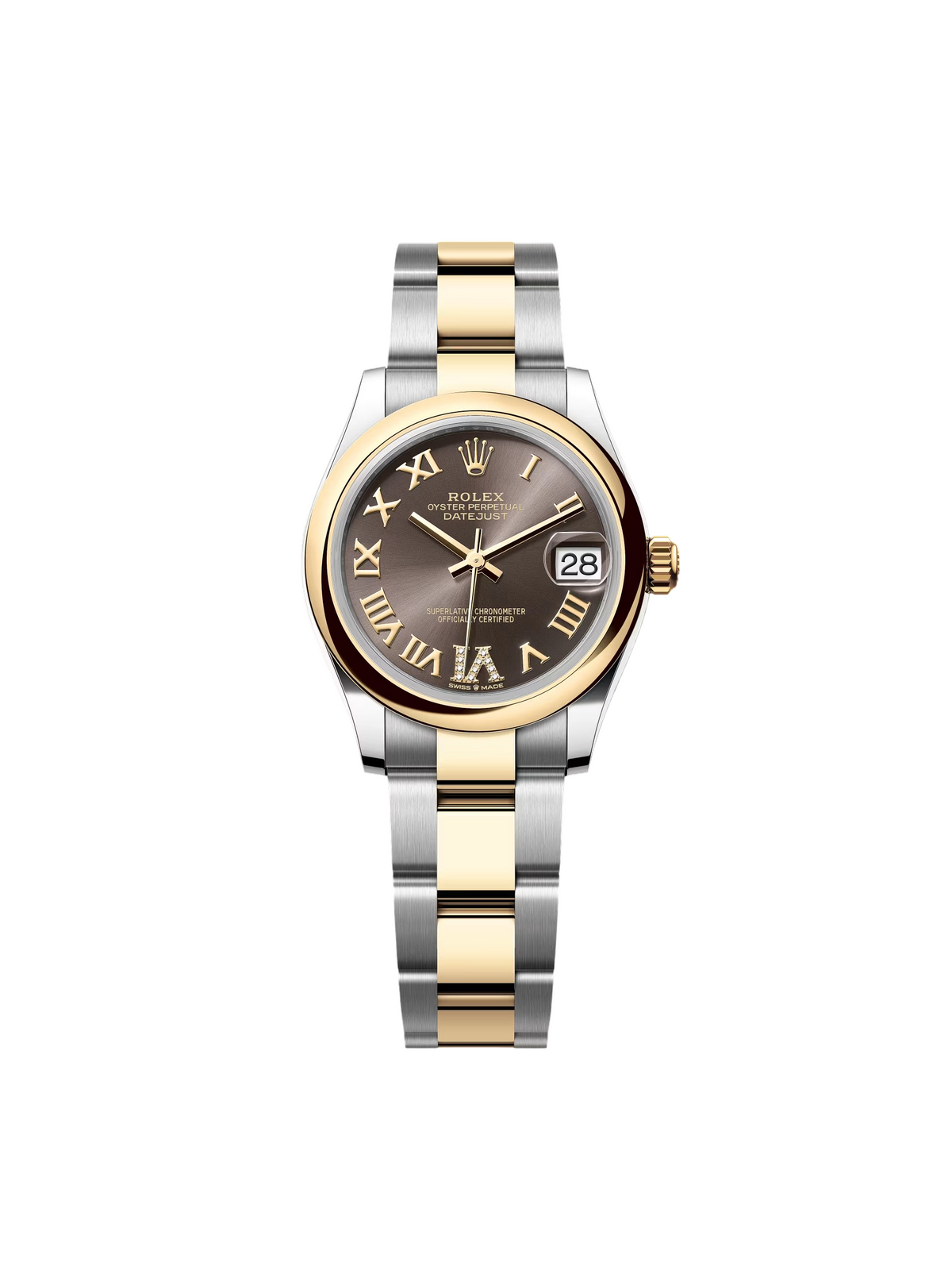 【1:1 Super Clone】 Datejust m278243-0013/0014  31mm Dark Grey Dial Yellow Rolesor Oyster Watch