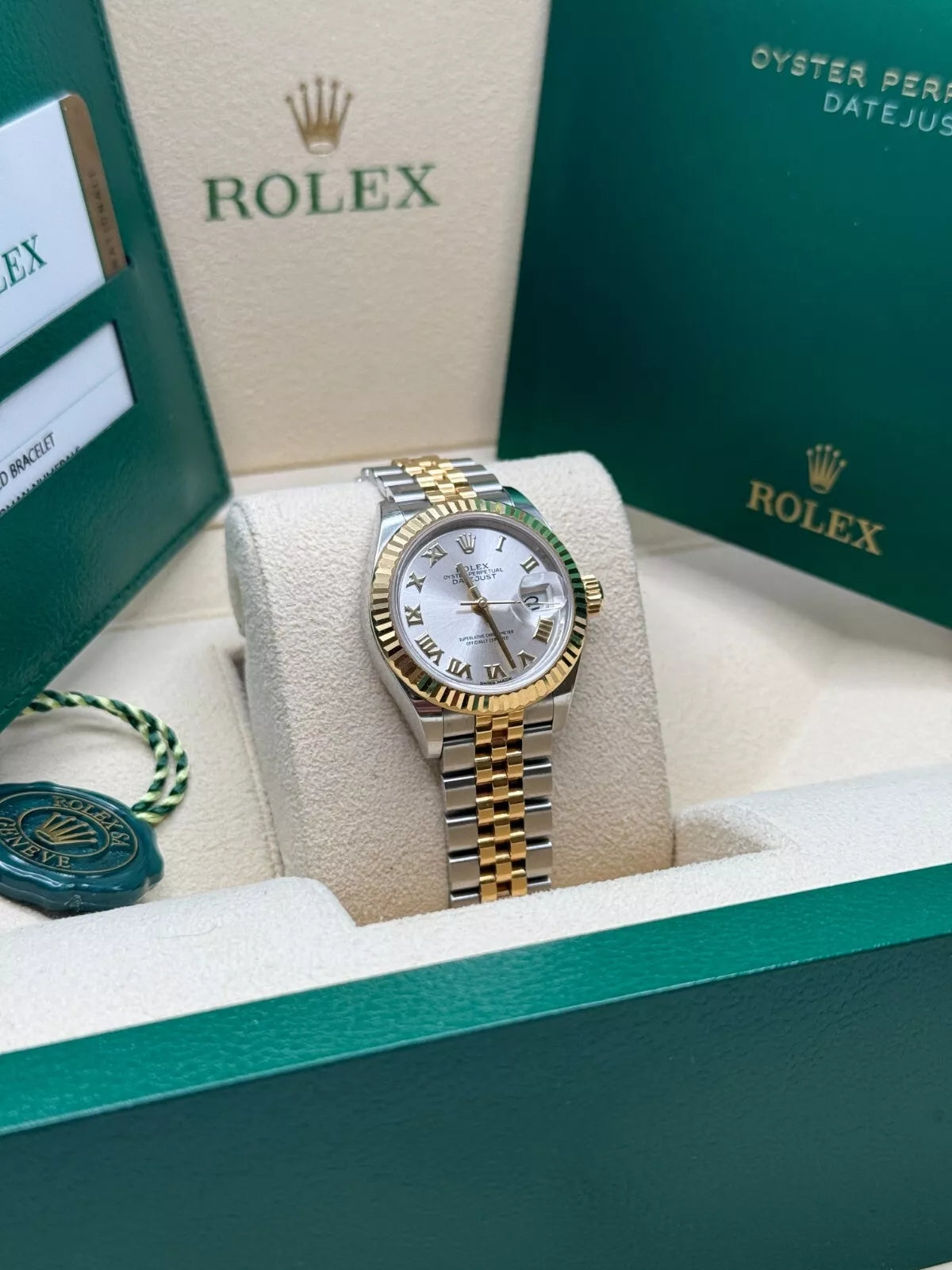 【1:1 Super Clone】 Lady-Datejust 28mm 279173 Silver Roman Dial Oyster Bracelet