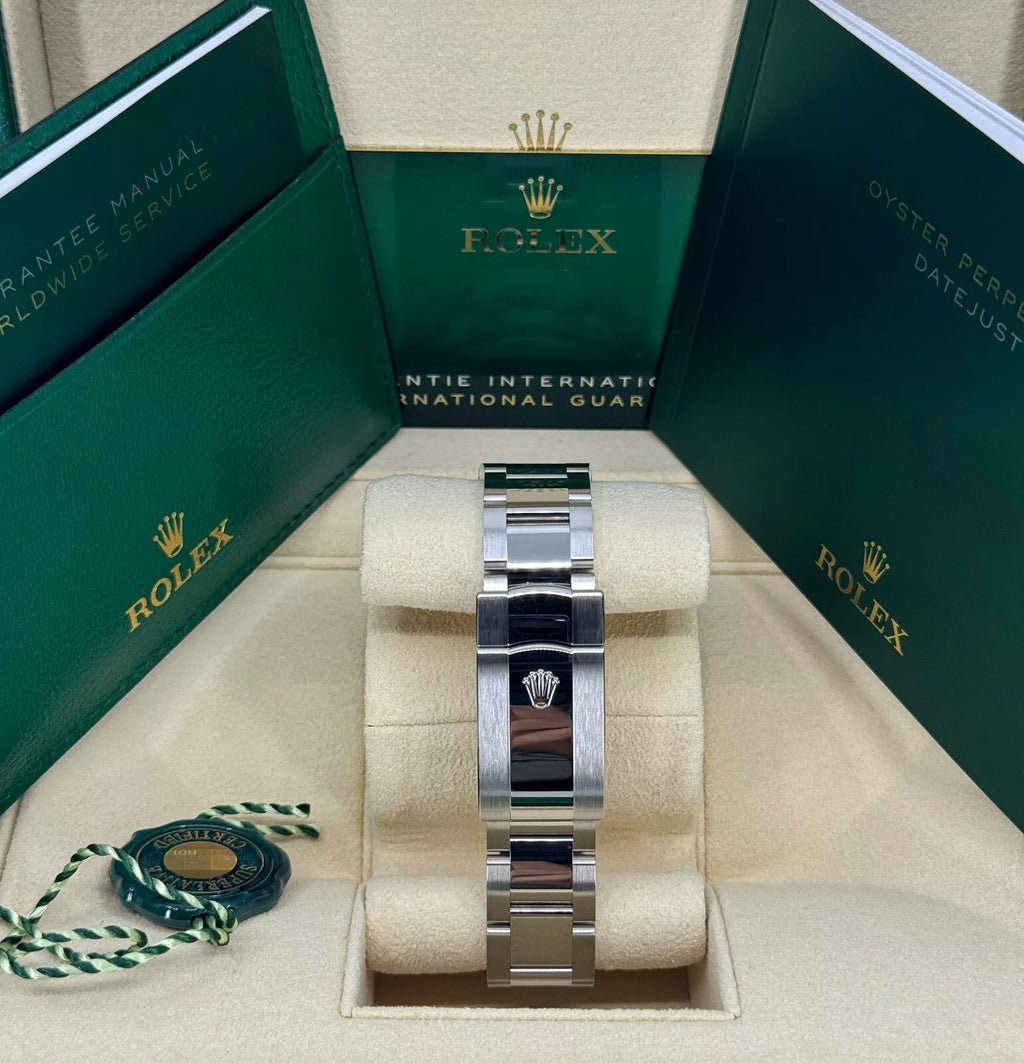 【1:1 Super Clone】 Datejust 41mm 126300 Slate Roman Oyster Stainless Steel Watch