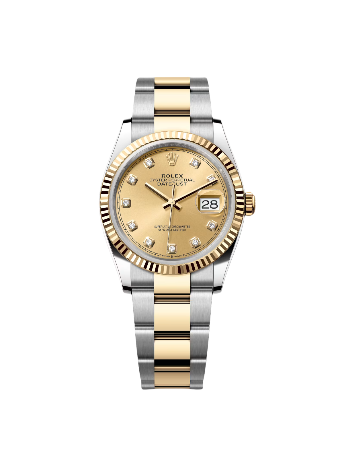 【1:1 Super Clone】  Datejust 36mm 126233 Champagne Dial Jubilee Bracelet Watch