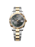 【1:1 Super Clone】  Datejust 41mm 126333 Two-Tone Yellow Gold Fluted Bezel "Wimbledon" Dial Oyster