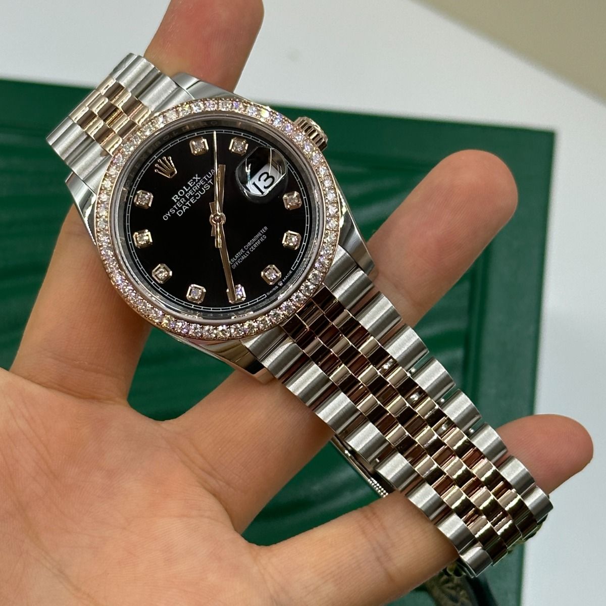 【1:1 Super Clone】  Datejust 36mm 126281 Black Dial Jubilee Bracelet