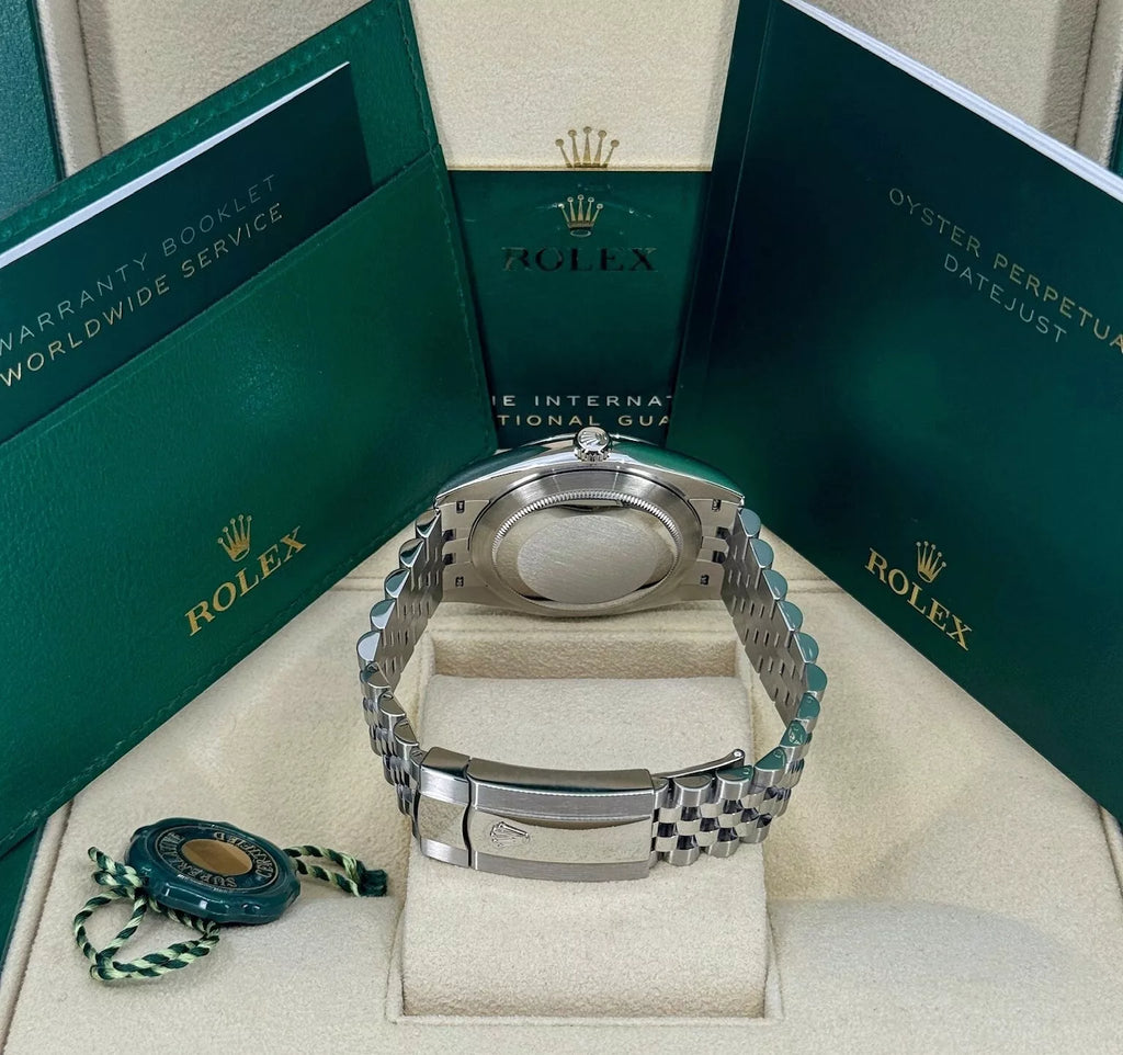 【1:1 Super Clone】 Datejust 41mm 126300 Blue Index Jubilee Stainless Steel Men’s Watch