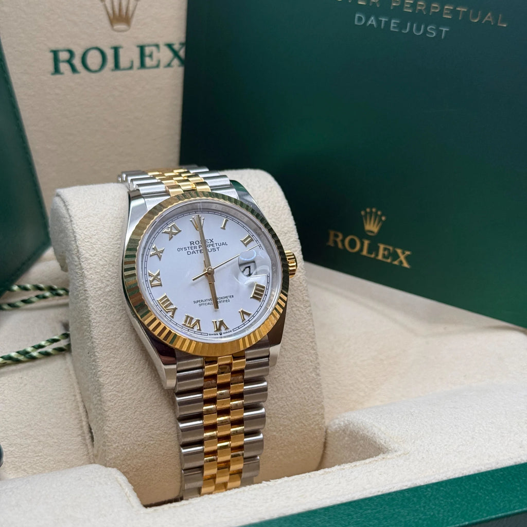 【1:1 Super Clone】  Datejust 36mm 126233 White Dial Oyster Bracelet Watch