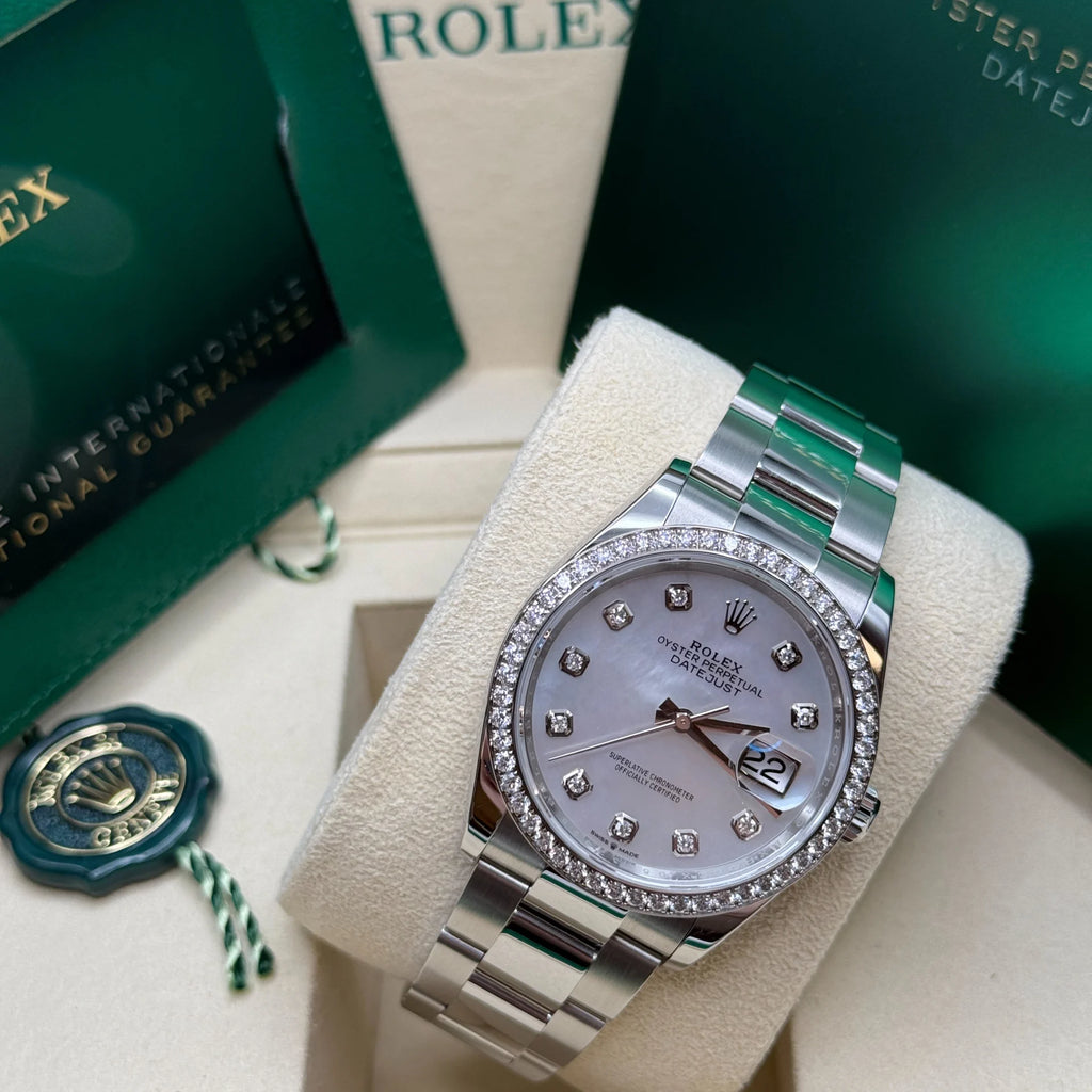 【1:1 Super Clone】  Datejust 36mm 126284 Mother-of-Pearl Dial Oyster Bracelet