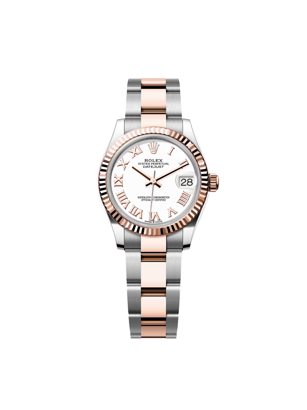 【1:1 Super Clone】 Datejust m278271-0001/0002 White 31mm Dial Oyster Bracelet Watch