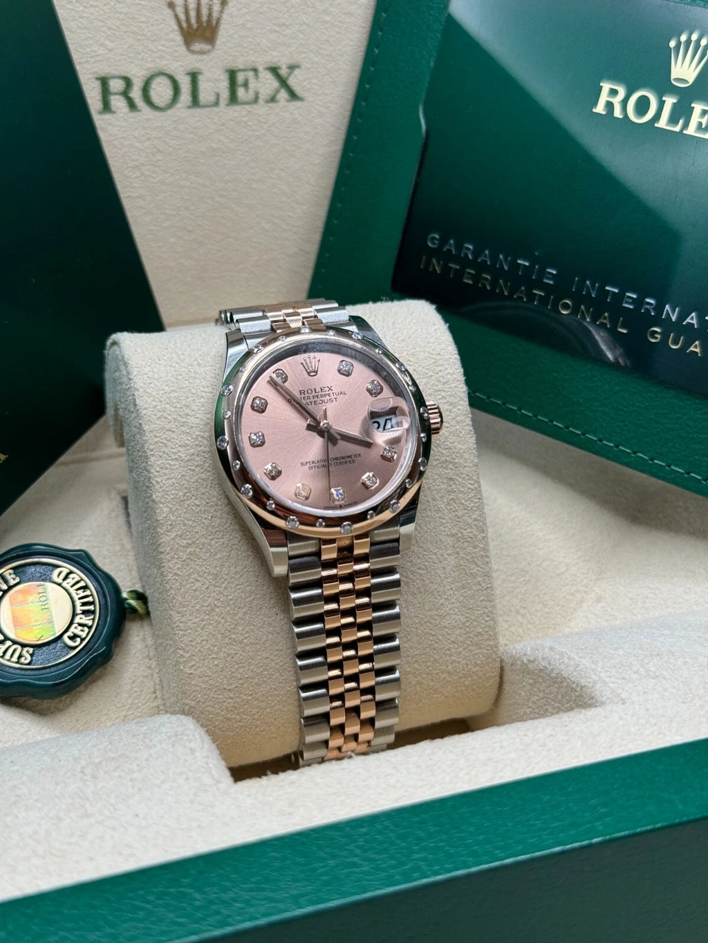 【1:1 Super Clone】 Datejust m278341-0023/0024 Rosé Dial 31mm Oyster Bracelet