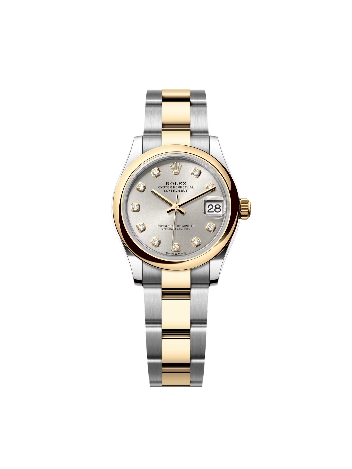 【1:1 Super Clone】 Datejust m278243-0019/0020 31mm Silver Dial Yellow Rolesor Oyster Watch