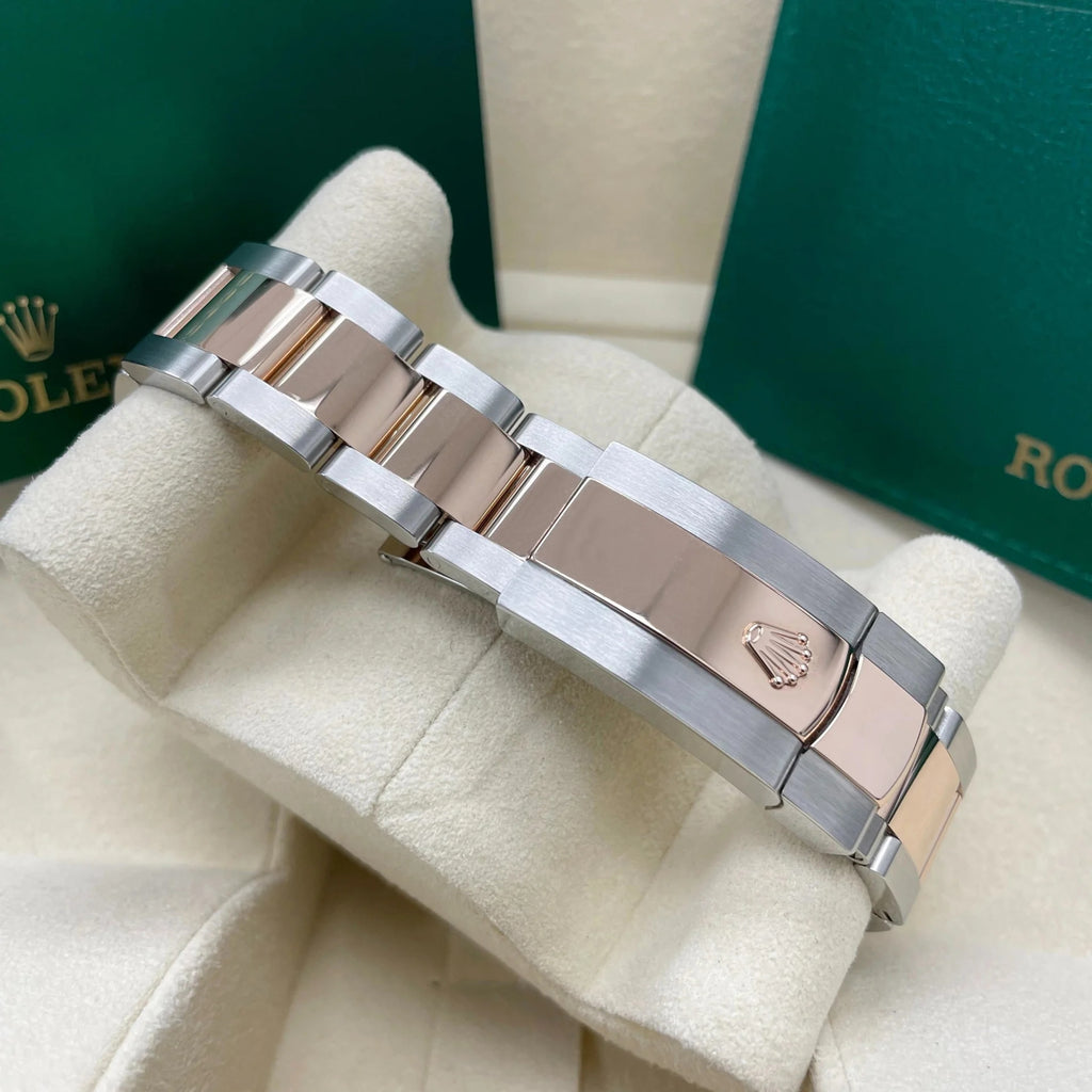 【1:1 Super Clone】 Datejust 41mm 126331 Chocolate Index Jubilee Steel and Everose Gold Watch