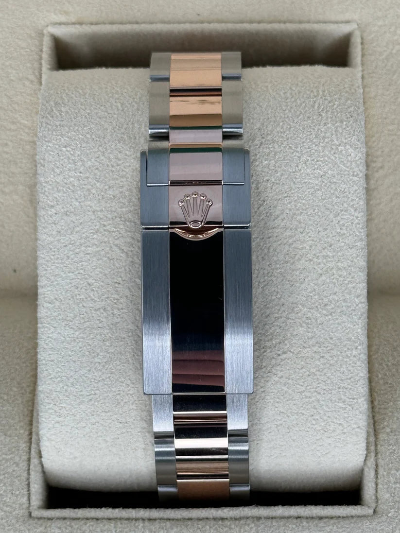 【1:1 Super Clone】 Yacht-Master 37mm Steel and Everose Gold Watch - Black Dial - Oyster Bracelet 268621
