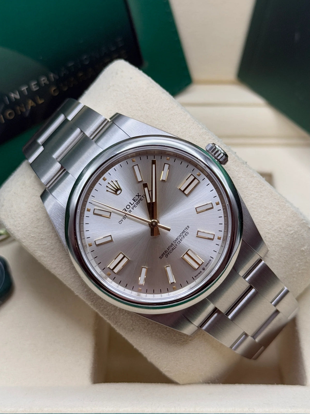 【1:1 Super Clone】 Oyster Perpetual 41mm 124300-0001 Stainless Steel Silver Index Dial Watch