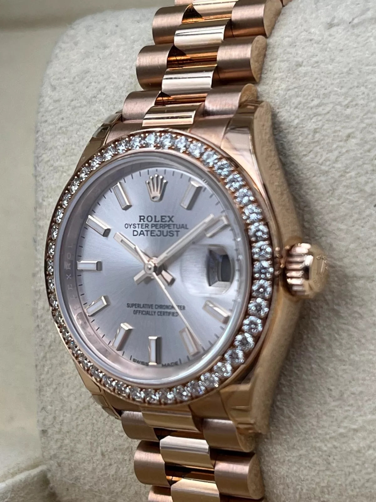 【1:1 Super Clone】  Lady-Datejust 28mm 279135RBR Rose Dial Jubilee Bracelet