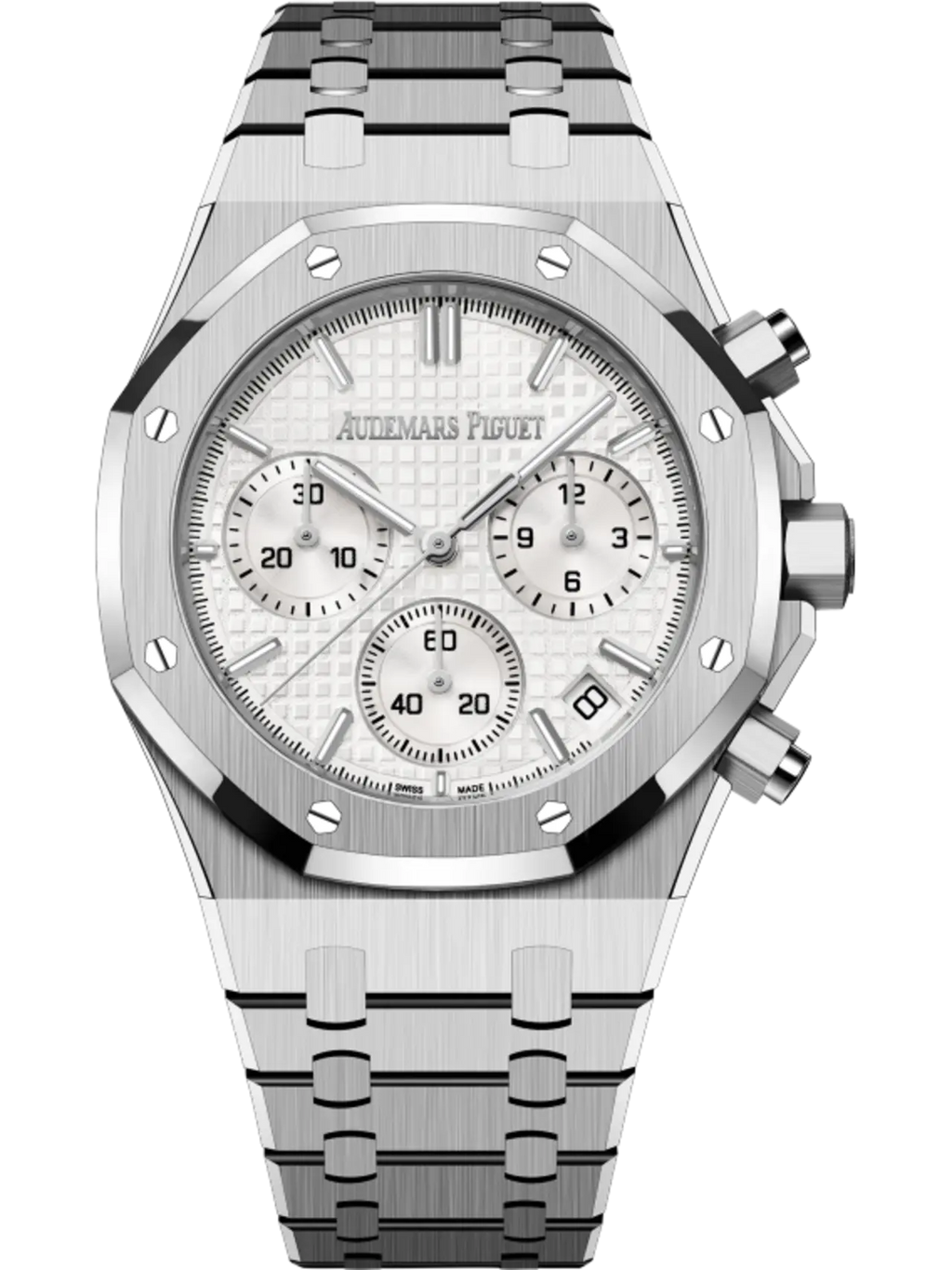 【1:1 Super Clone】A&P ROYAL OAK Silver-Toned Dial CHRONOGRAPH 41mm