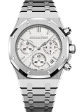 【1:1 Super Clone】A&P ROYAL OAK Silver-Toned Dial CHRONOGRAPH 41mm