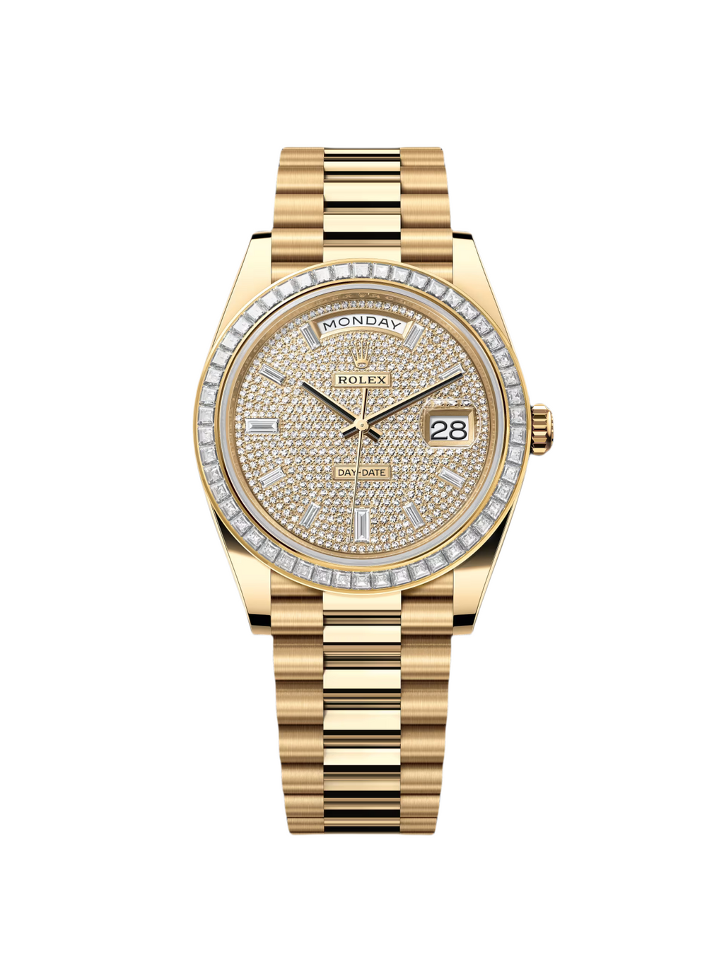 【1:1 Super Clone】 Day-Date 40mm 228398TBR-0036 Diamond Paved Dial President Watch