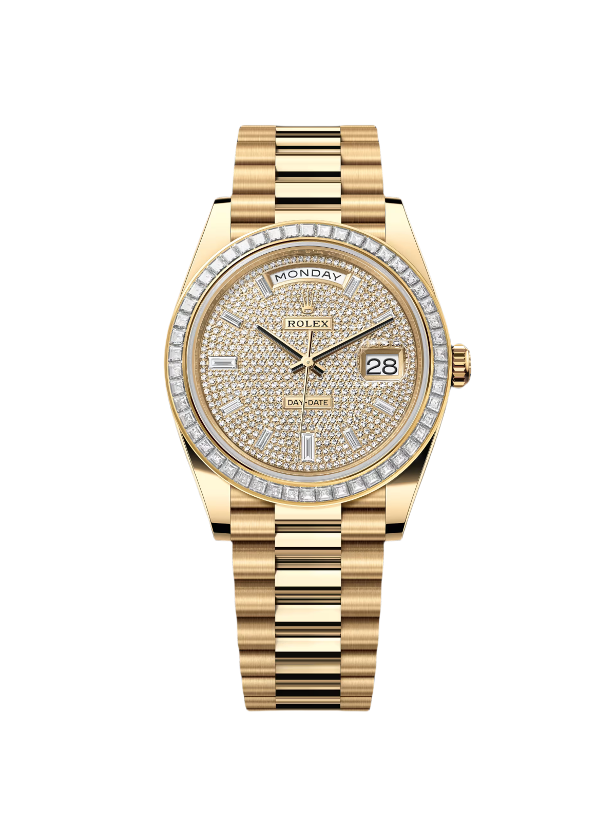 【1:1 Super Clone】 Day-Date 40mm 228398TBR-0036 Diamond Paved Dial President Watch