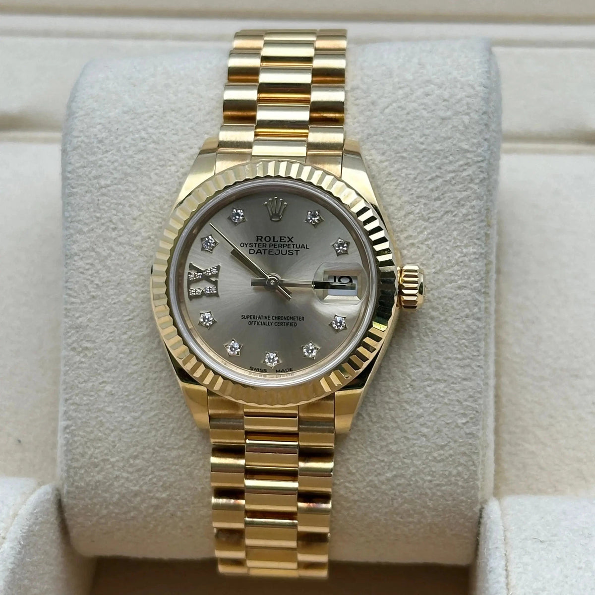 【1:1 Super Clone】 Lady-Datejust 28mm 279178  Champagne Diamond Dial