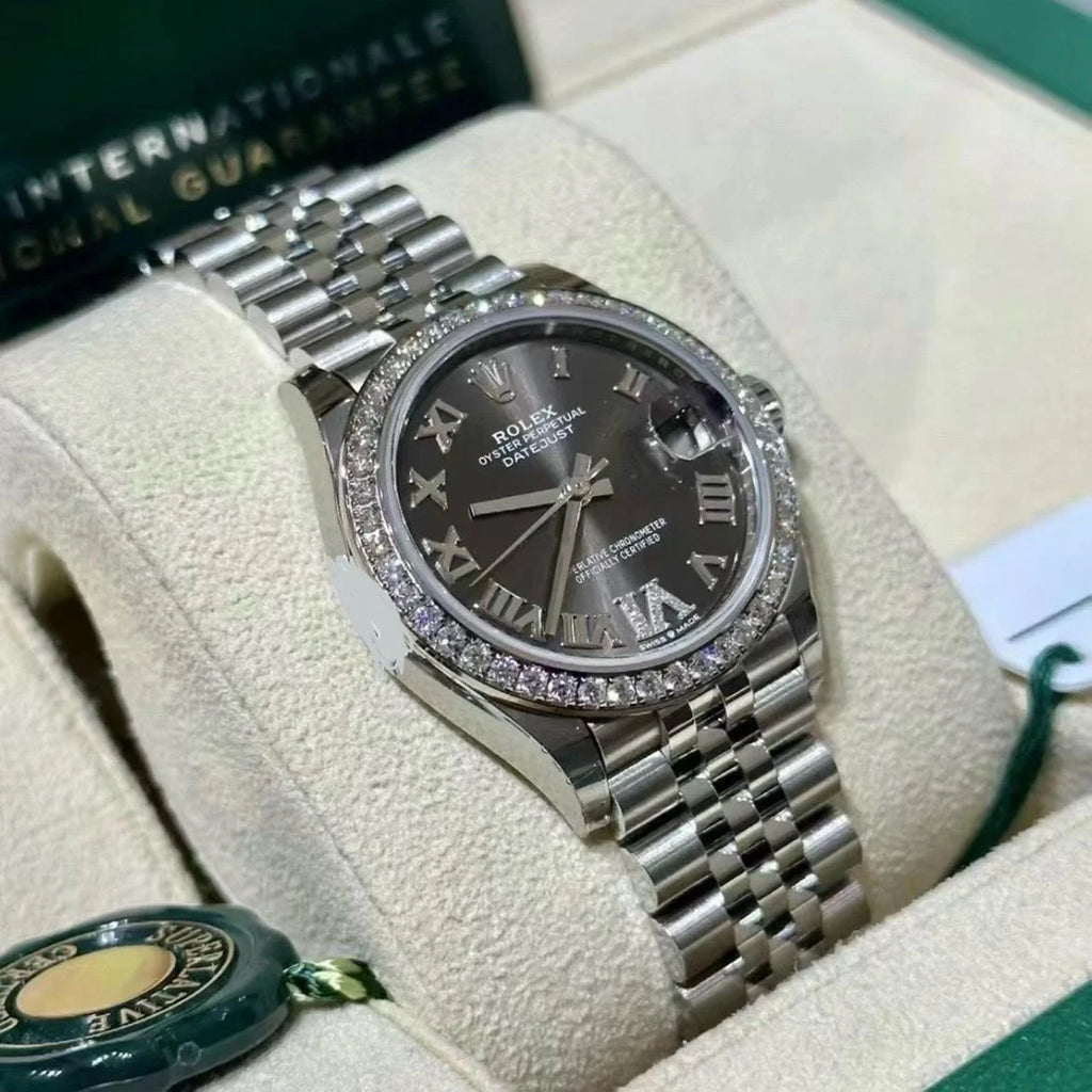 【1:1 Super Clone】 Datejust m278384RBR-0031/0032 Dark Grey 31mm Dial Oyster Watch
