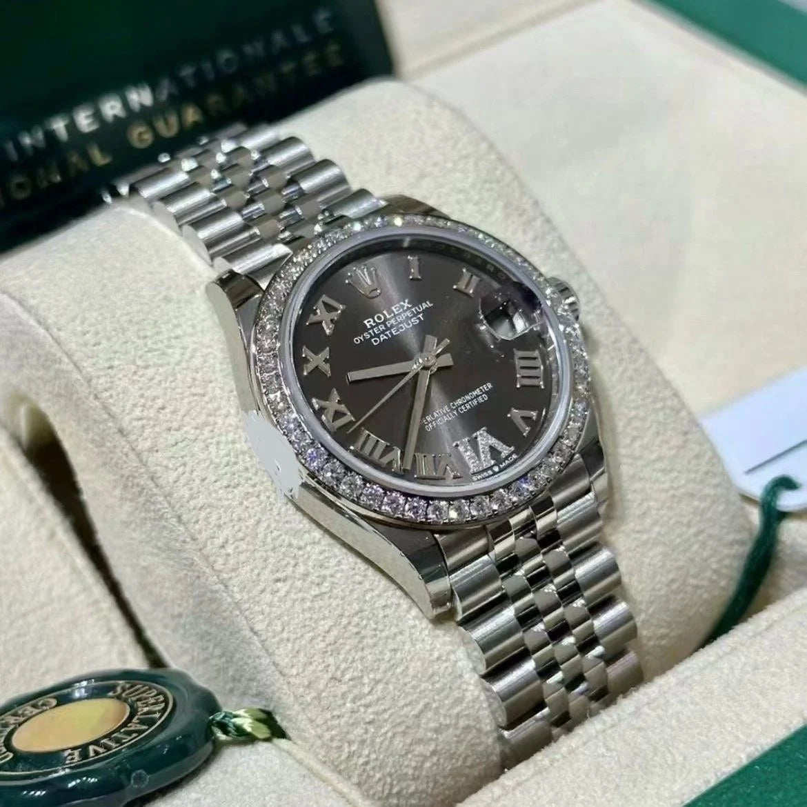 【1:1 Super Clone】 Datejust m278384RBR-0031/0032 Dark Grey 31mm Dial Oyster Watch