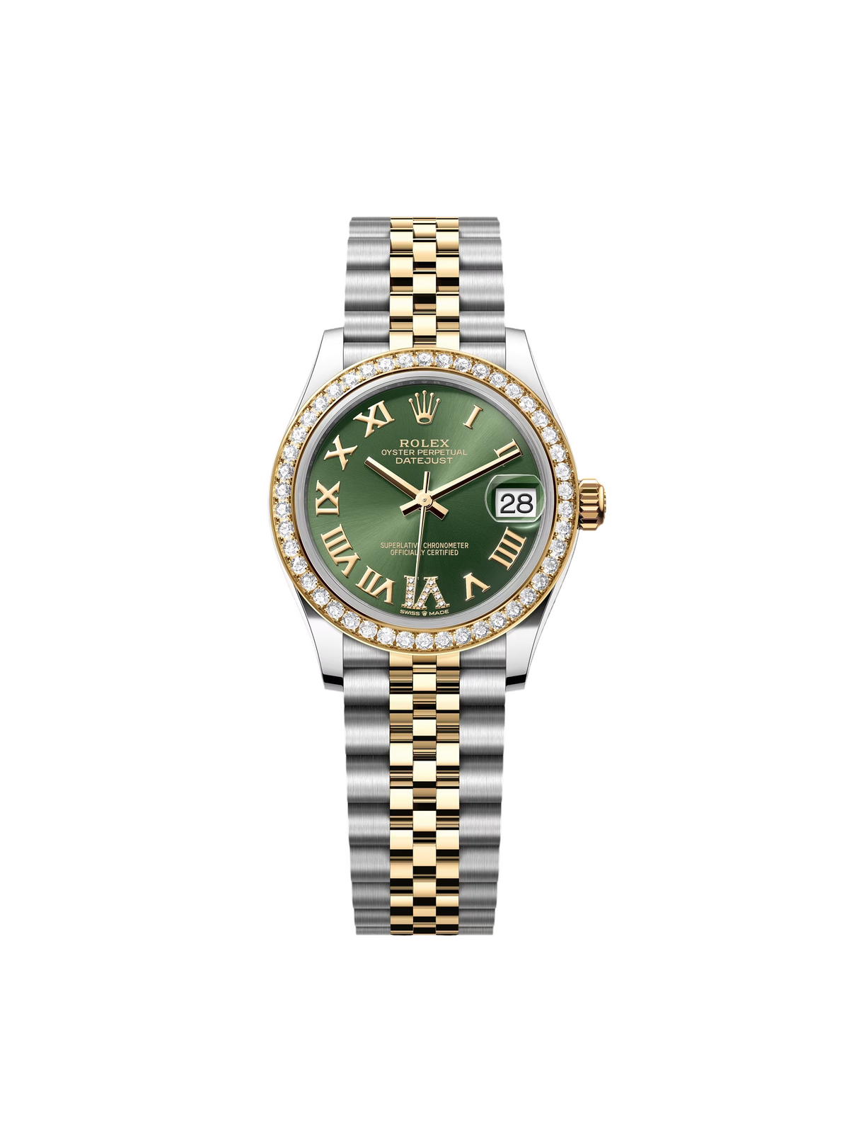 【1:1 Super Clone】 Datejust m278383RBR-0015/0016 31mm Olive Green Dial Oyster Bracelet