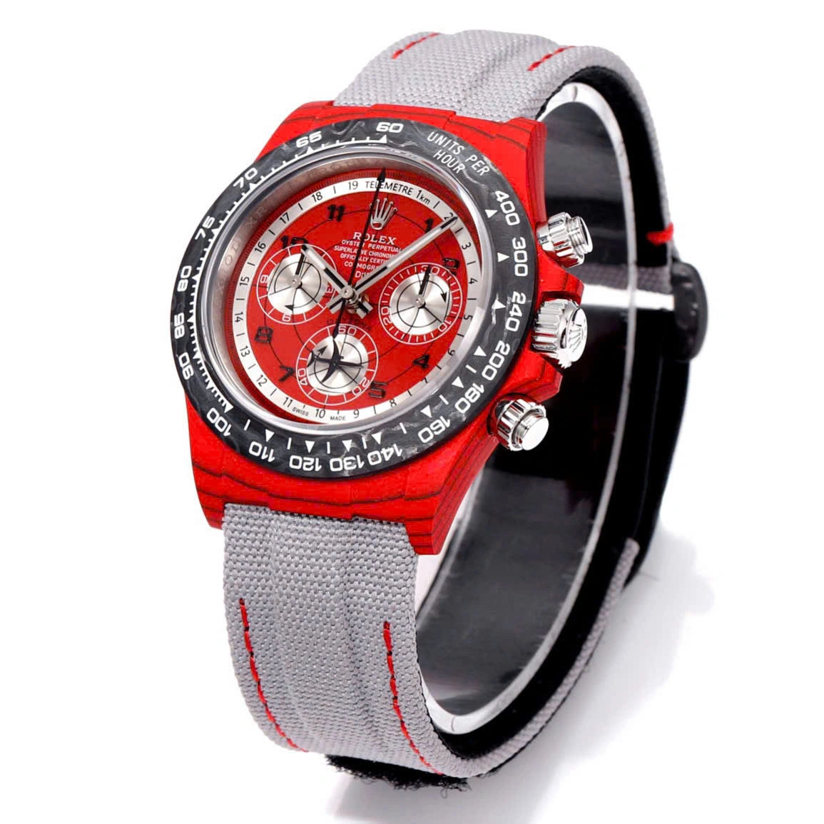 【1:1 Super Clone】Rolex Cosmograph Daytona DIW Carbon AVIA Red 40mm Replica 1:1 – Top Quality Version