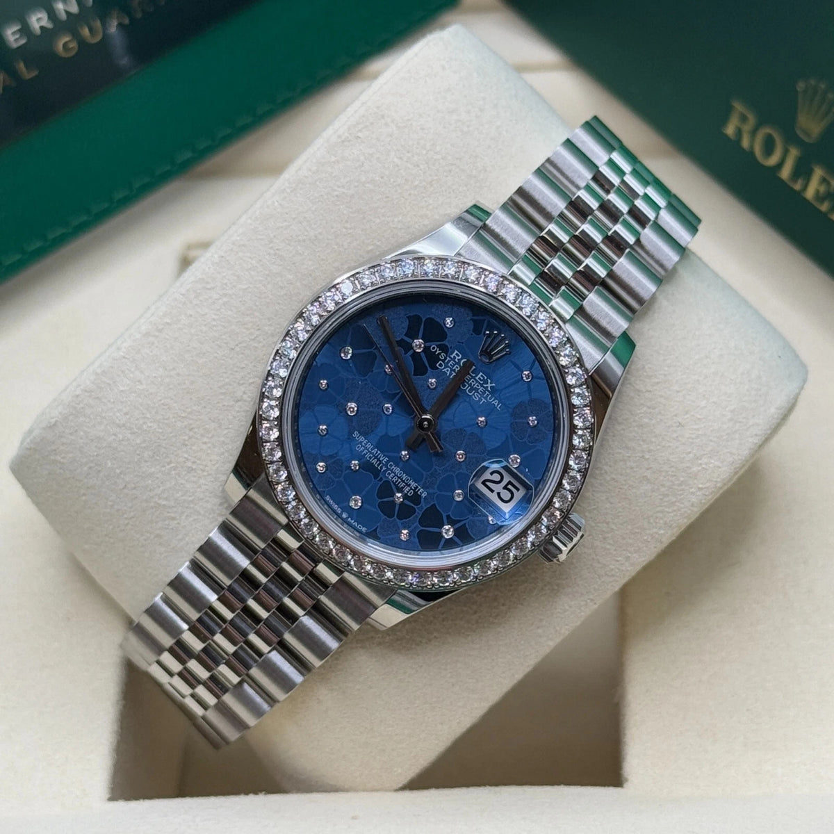 【1:1 Super Clone】 Datejust m278384RBR-0039/0040 Azzurro Blue 31mm Dial Oyster Watch