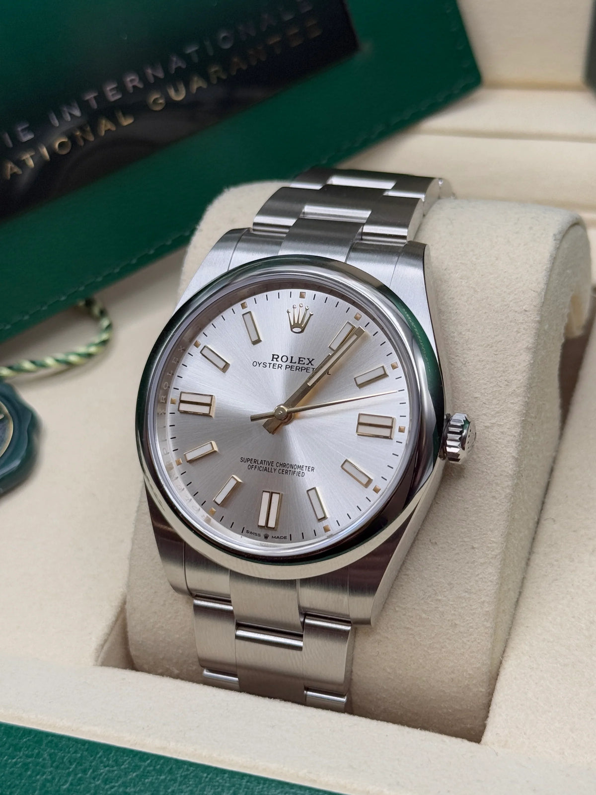 【1:1 Super Clone】 Oyster Perpetual 41mm 124300-0001 Stainless Steel Silver Index Dial Watch
