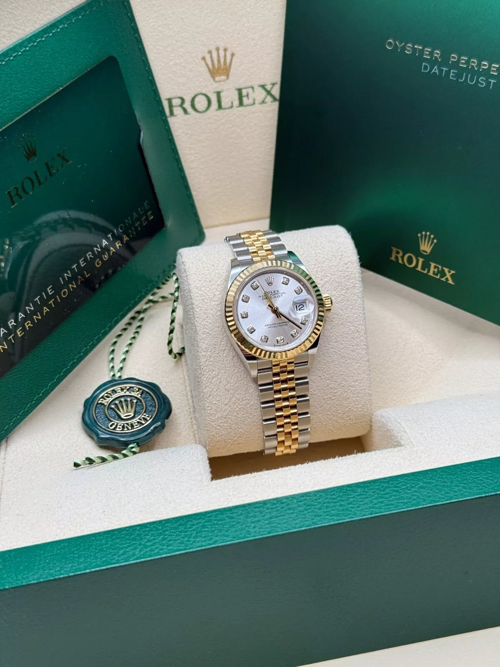 【1:1 Super Clone】 Lady-Datejust 28mm 279173 Silver Diamond Dial Oyster Bracelet