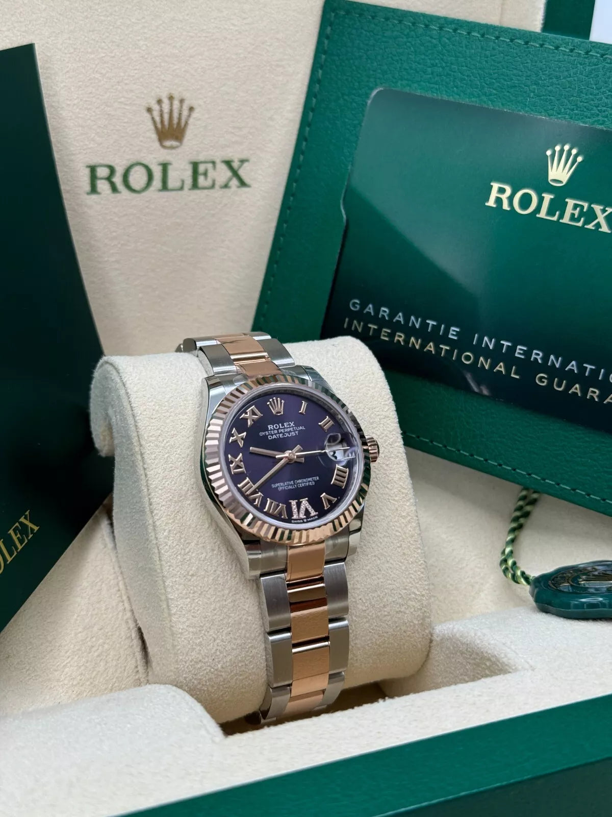 【1:1 Super Clone】 Datejust m278271-0019/0020 Aubergine 31mm Dial Oyster Bracelet Watch