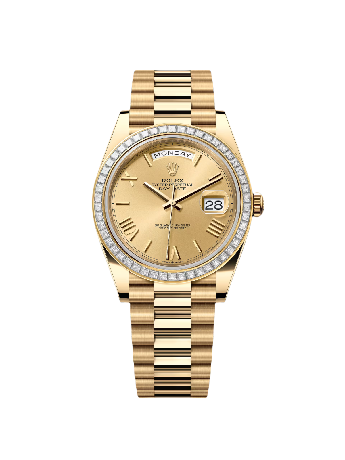 【1:1 Super Clone】 Day-Date 40mm 228398TBR-0003 Champagne Dial President Watch