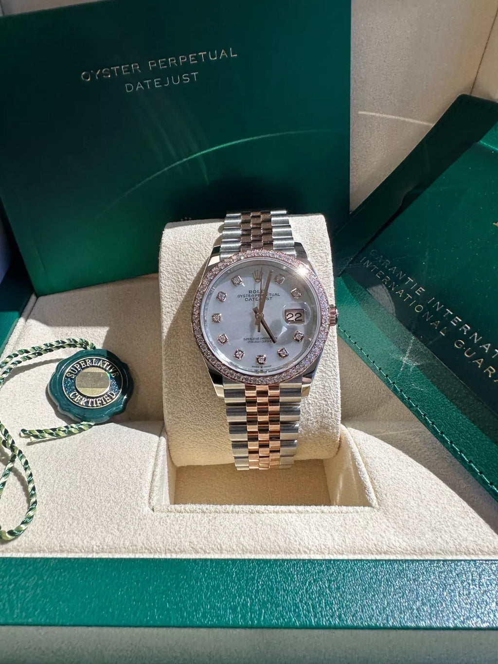 【1:1 Super Clone】  Datejust 36mm 126281 Mother-of-Pearl Dial Jubilee Bracelet