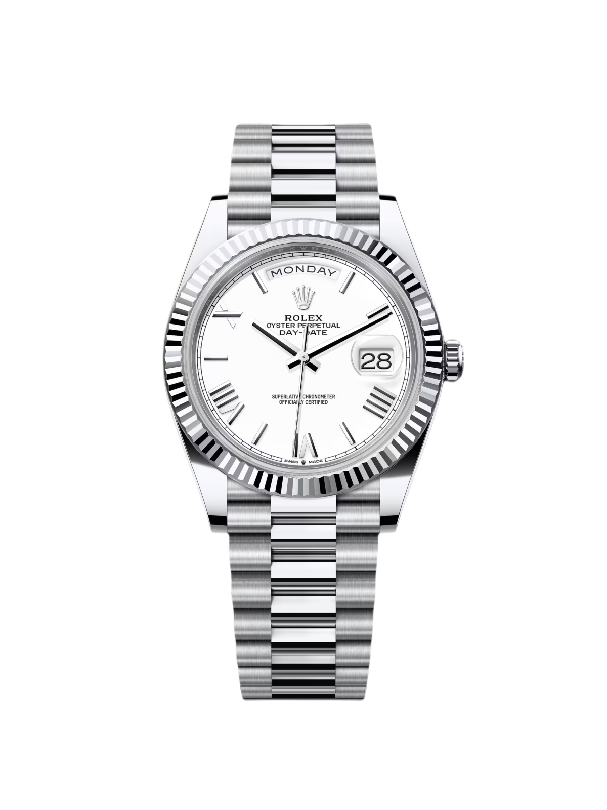 【1:1 Super Clone】 Day-Date 228236-0010 White Roman Dial
